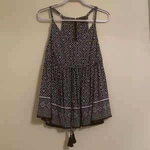 torrid black and white polka dot tank